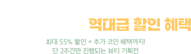 1년에 한 번, 모두가 기다린 역대급 할인 혜택